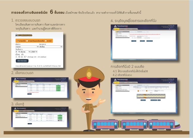 วิธีการจองตั๋วผ่านระบบ E-Ticket SRT