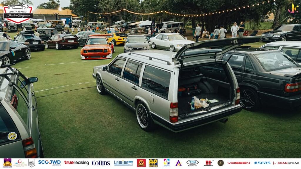 Volvo 940 แวนสีขาว ในงาน Amata Spring Classic d’Elegance 2024