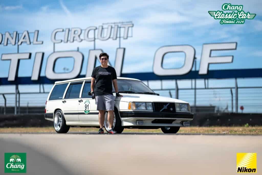 Volvo 940 แวน ลงสนามช้างในงาน Chang Classic Car Revival 2024